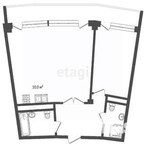 2-к квартира, вторичка, 93м2, 3/21 этаж