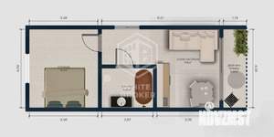 2-к квартира, вторичка, 40м2, 3/3 этаж