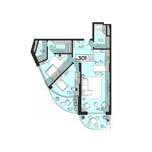 3-к квартира, строящийся дом, 131м2, 3/6 этаж