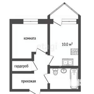 2-к квартира, вторичка, 51м2, 2/8 этаж