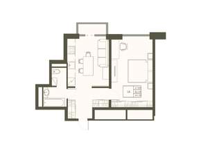 1-к квартира, вторичка, 44м2, 7/22 этаж