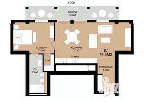 2-к квартира, вторичка, 78м2, 7/8 этаж