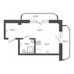 Студия квартира, вторичка, 29м2, 3/4 этаж