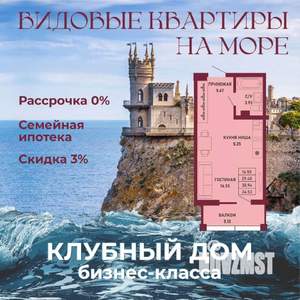 Студия квартира, вторичка, 31м2, 9/16 этаж