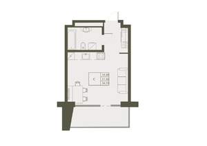 1-к квартира, вторичка, 35м2, 11/22 этаж