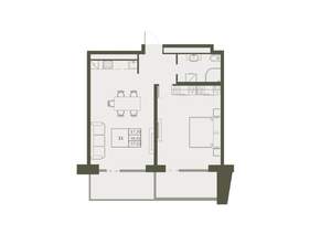 2-к квартира, строящийся дом, 58м2, 8/22 этаж