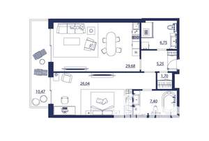 2-к квартира, вторичка, 87м2, 3/8 этаж