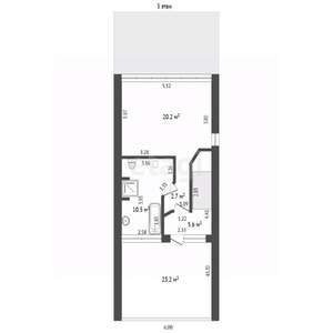 5-к квартира, вторичка, 204м2, 1/3 этаж