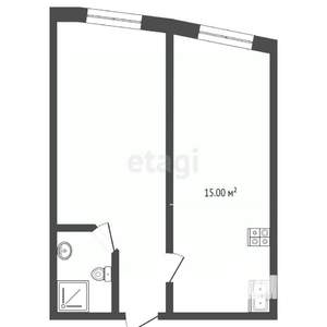 1-к квартира, вторичка, 72м2, 3/18 этаж