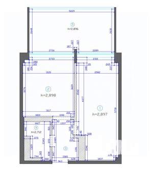 1-к квартира, вторичка, 47м2, 7/8 этаж