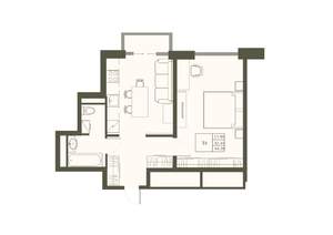 1-к квартира, вторичка, 44м2, 9/22 этаж