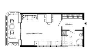 1-к квартира, вторичка, 42м2, 5/19 этаж