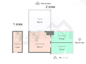 2-к квартира, вторичка, 104м2, 10/10 этаж