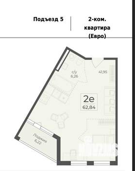 2-к квартира, вторичка, 63м2, 3/7 этаж