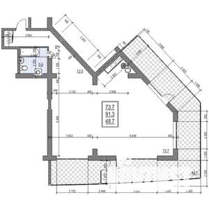 Студия квартира, вторичка, 140м2, 14/15 этаж