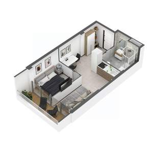 1-к квартира, вторичка, 37м2, 7/8 этаж