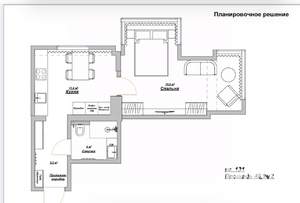 1-к квартира, вторичка, 41м2, 4/12 этаж