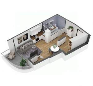 1-к квартира, вторичка, 42м2, 6/11 этаж