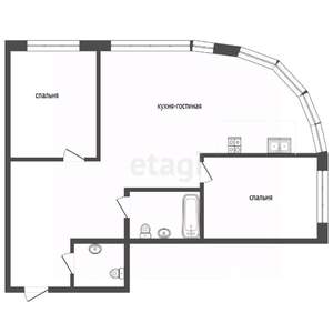 3-к квартира, вторичка, 104м2, 3/11 этаж