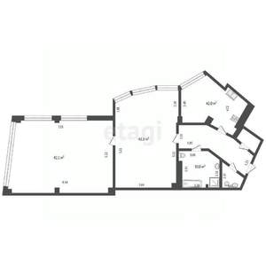 3-к квартира, вторичка, 134м2, 5/11 этаж