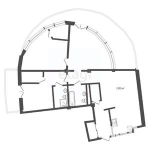 4-к квартира, вторичка, 176м2, 3/8 этаж