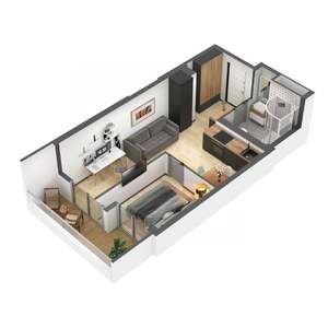 1-к квартира, вторичка, 37м2, 6/7 этаж