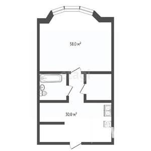 2-к квартира, вторичка, 78м2, 2/3 этаж