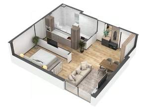 2-к квартира, вторичка, 65м2, 1/8 этаж