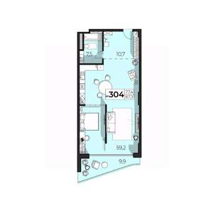 2-к квартира, строящийся дом, 87м2, 3/6 этаж