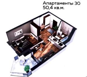 2-к квартира, вторичка, 50м2, 7/8 этаж