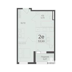 2-к квартира, вторичка, 54м2, 9/15 этаж