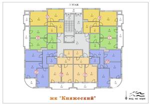 1-к квартира, строящийся дом, 52м2, 3/7 этаж