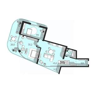 4-к квартира, вторичка, 139м2, 3/6 этаж