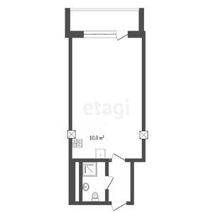 1-к квартира, вторичка, 40м2, 6/8 этаж