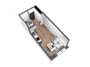 Студия квартира, вторичка, 24м2, 4/8 этаж