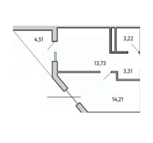 1-к квартира, вторичка, 39м2, 7/10 этаж