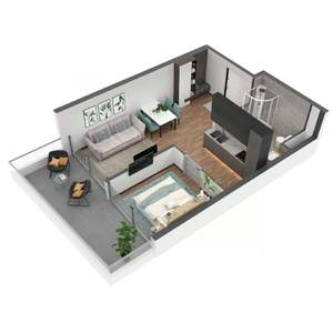 2-к квартира, строящийся дом, 61м2, 9/11 этаж