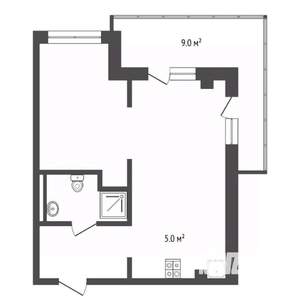 1-к квартира, вторичка, 37м2, 5/8 этаж