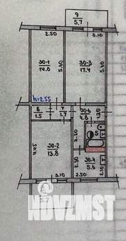3-к квартира, вторичка, 70м2, 2/5 этаж