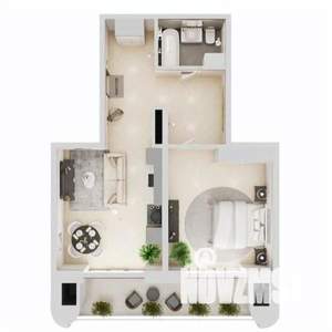 1-к квартира, строящийся дом, 74м2, 10/19 этаж