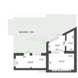 3-к квартира, вторичка, 90м2, 1/2 этаж