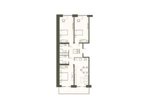 3-к квартира, строящийся дом, 108м2, 9/22 этаж