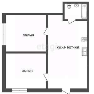 2-к квартира, вторичка, 60м2, 1/11 этаж