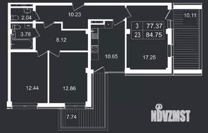 3-к квартира, вторичка, 85м2, 4/8 этаж
