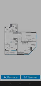 2-к квартира, вторичка, 62м2, 12/16 этаж