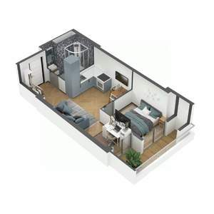 1-к квартира, вторичка, 39м2, 8/8 этаж