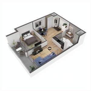 2-к квартира, строящийся дом, 56м2, 10/11 этаж