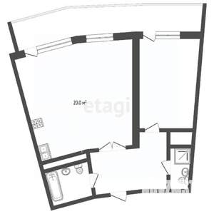 2-к квартира, вторичка, 94м2, 2/12 этаж