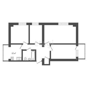 4-к квартира, вторичка, 67м2, 4/5 этаж