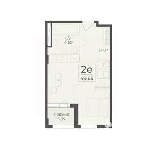 2-к квартира, вторичка, 50м2, 5/18 этаж